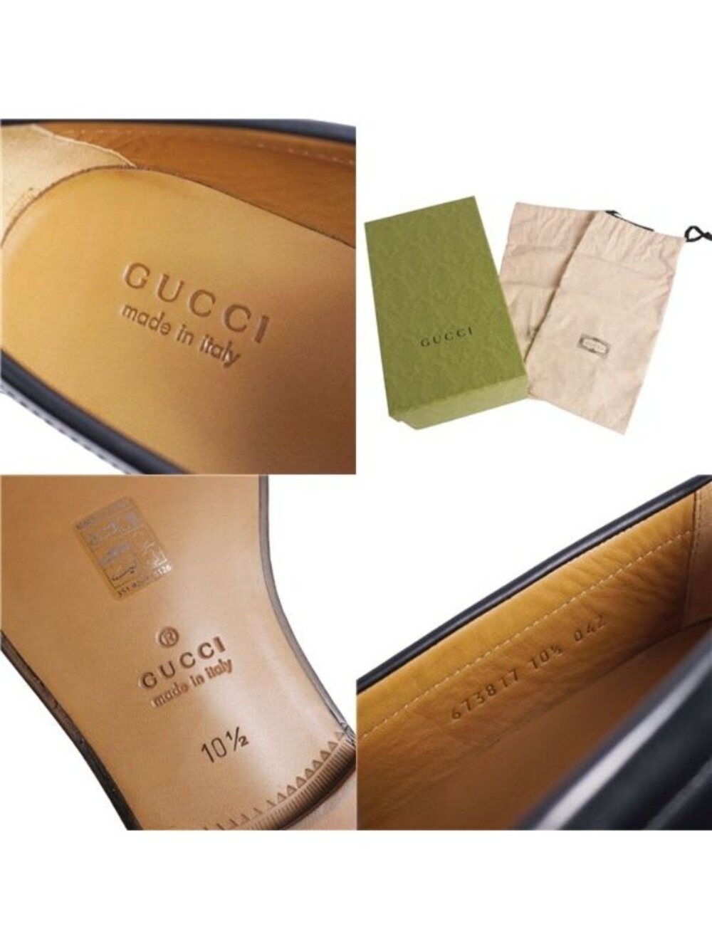 Gucci Loafers Moccasins Tassel GG Supreme Leather - Picture 9 of 9